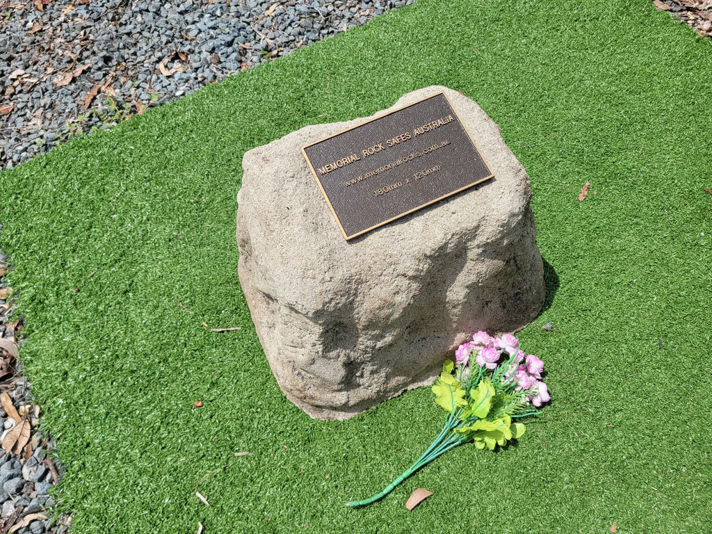 Memorial Rock Urn 1742  Large Natural Riversand