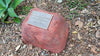 Memorial Rock Urn 1100 Large Single Red