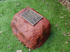 monument rock urn in outback red colour
