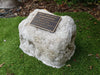 rock urn for garden lovers