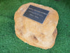 rock urn for cremated ashes made for the garden