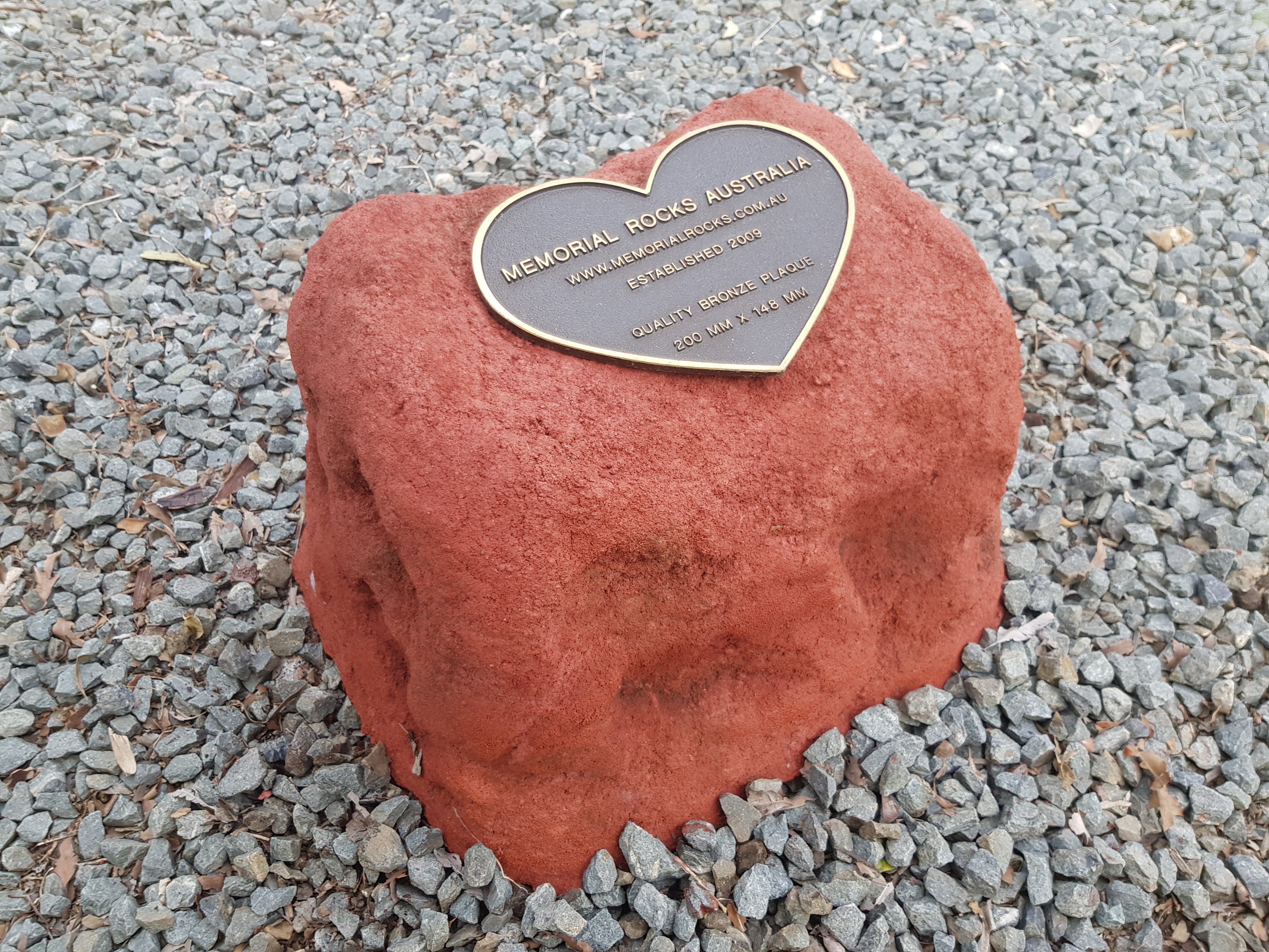 A garden rock cremation urn – Memorial Rocks Australia