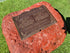 Memorial Rock Urn 1868 Large Double Pink / Red
