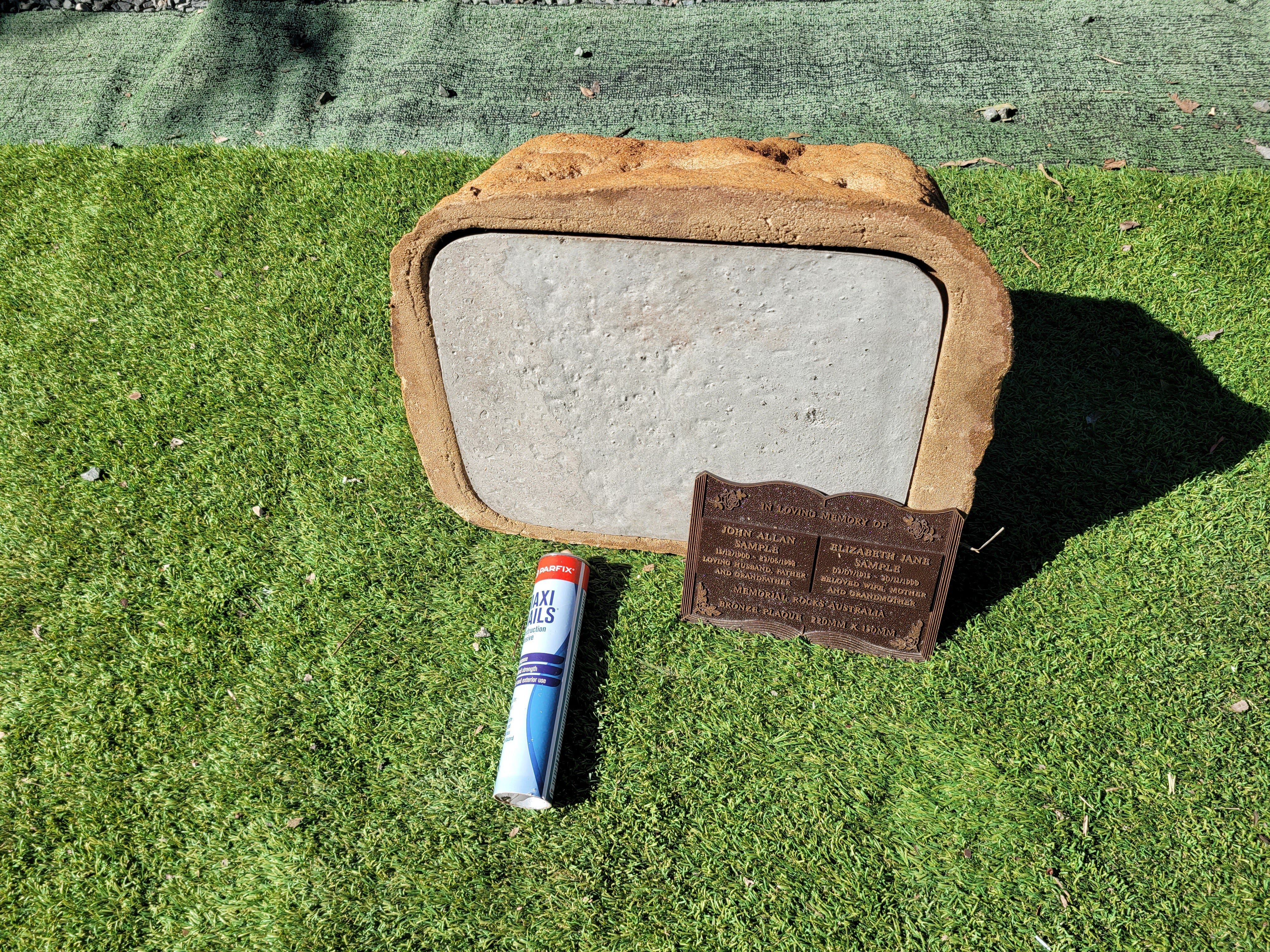 Memorial Rock Urn 1870 Large Double Sandstone