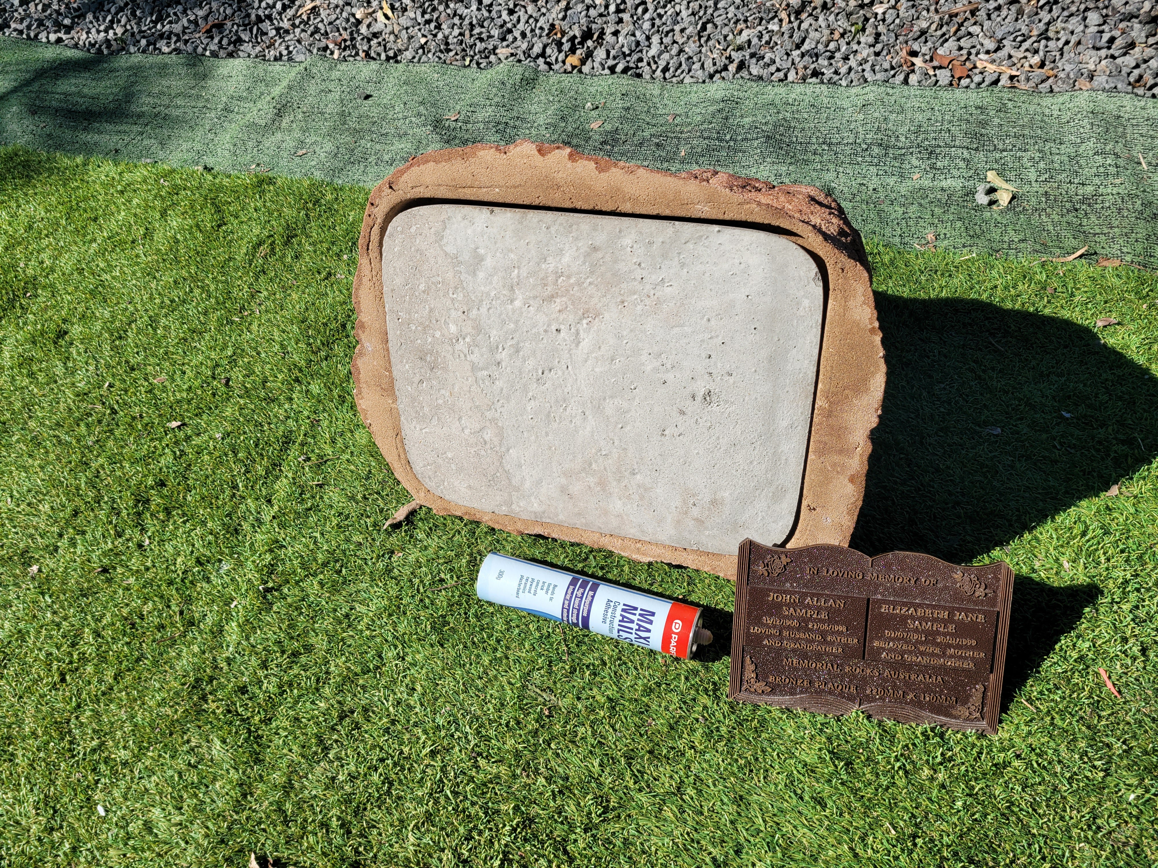 Memorial Rock Urn 1876 Large Double Brown