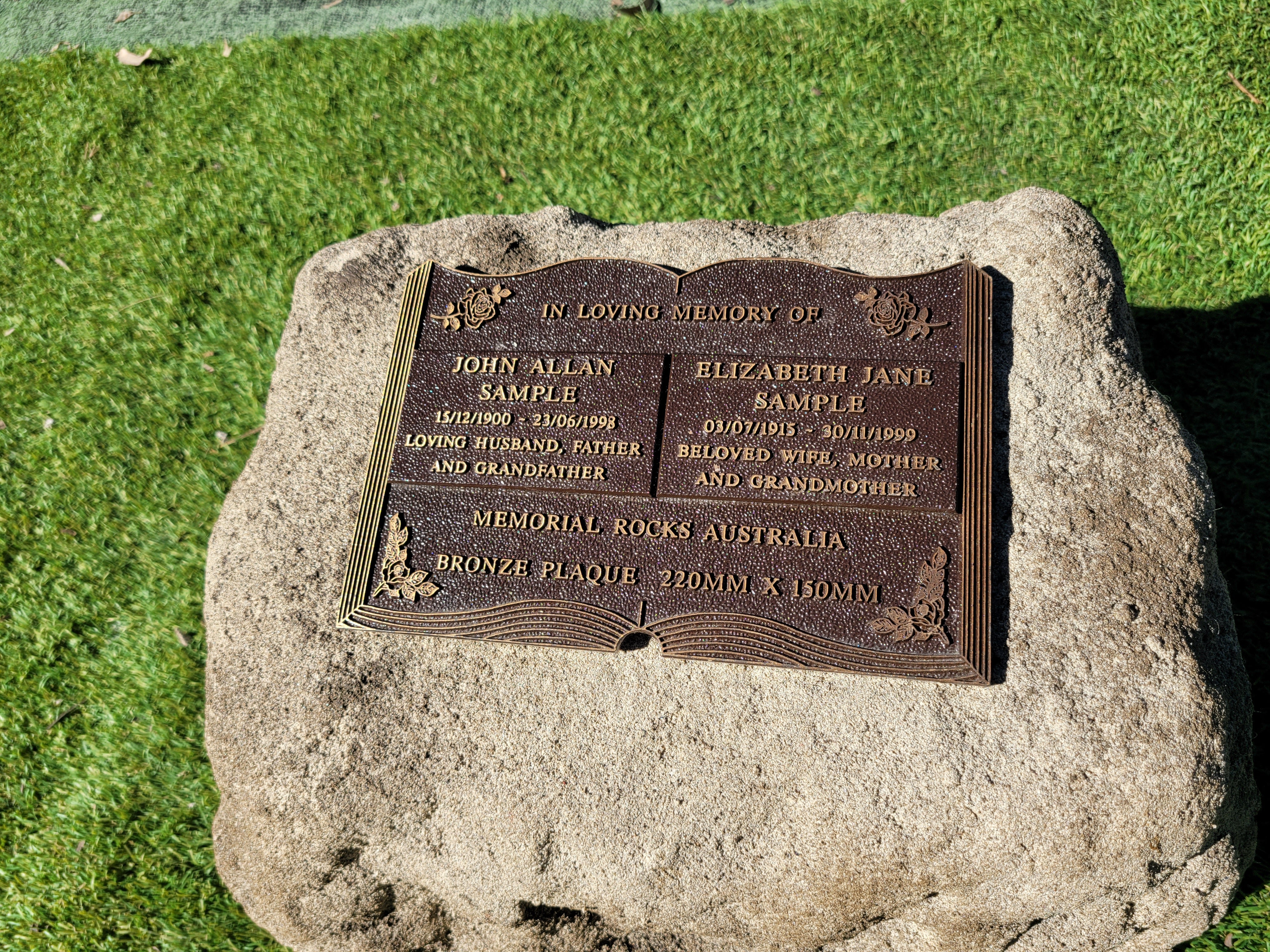 Memorial Rock Urn 1879 Large Double Natural Riversand