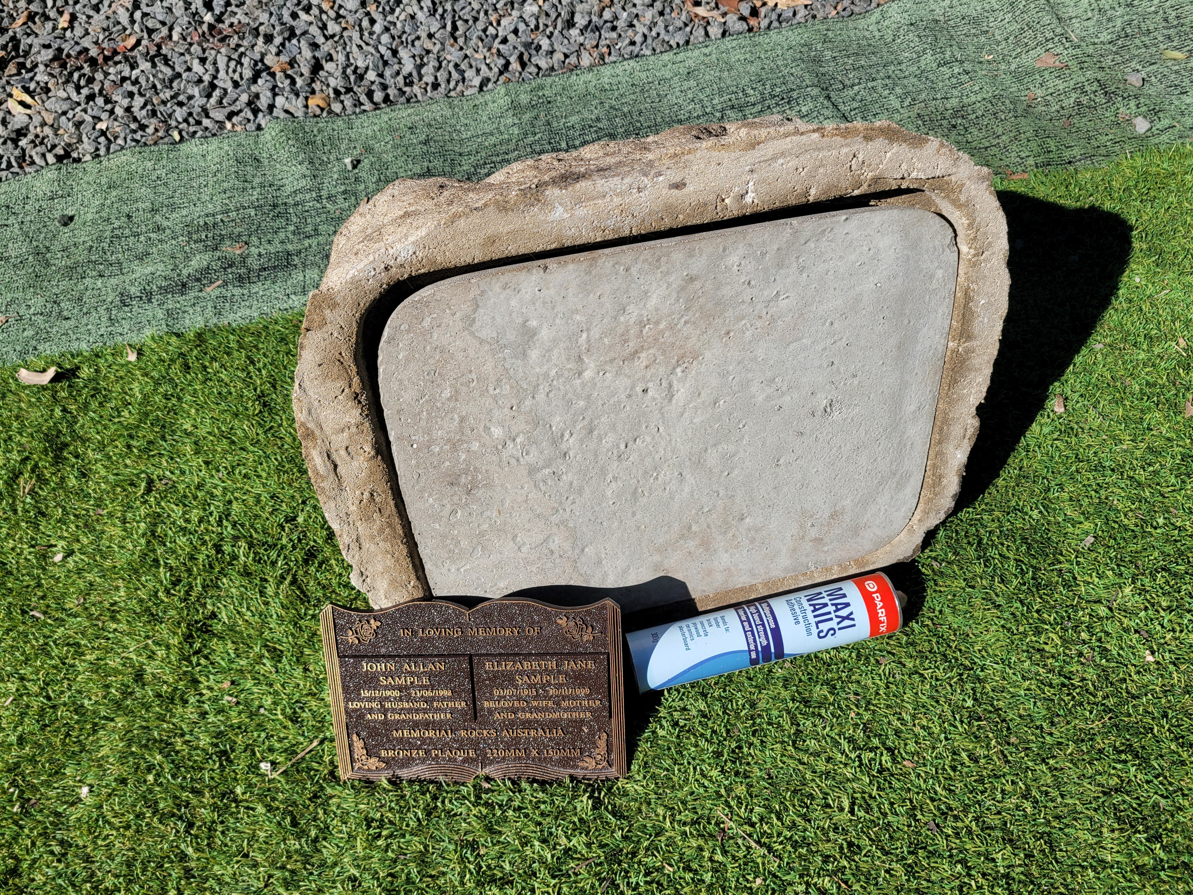 Memorial Rock Urn 1879 Large Double Natural Riversand