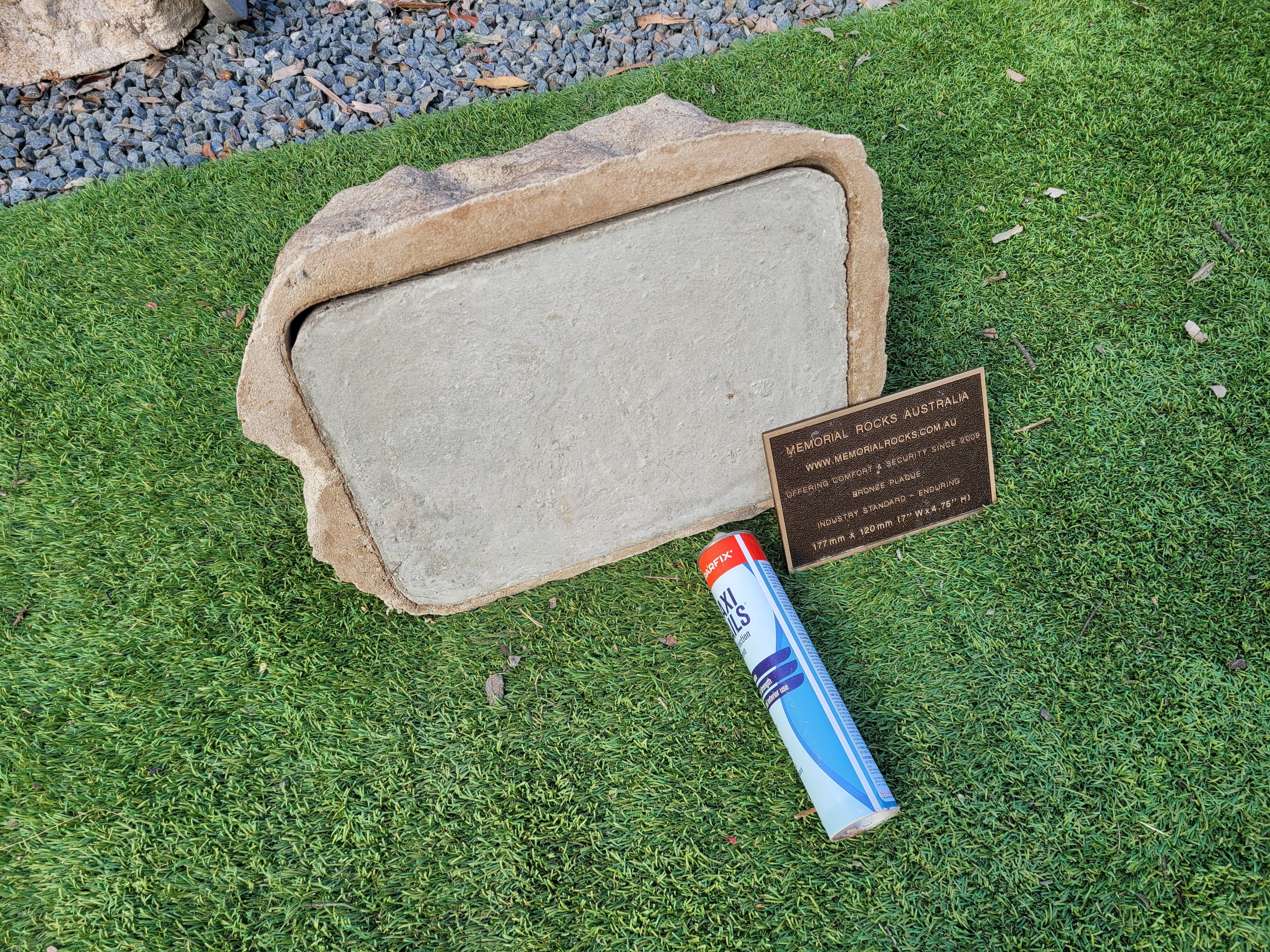 Memorial Rock Urn 1900  Large Natural Riversand