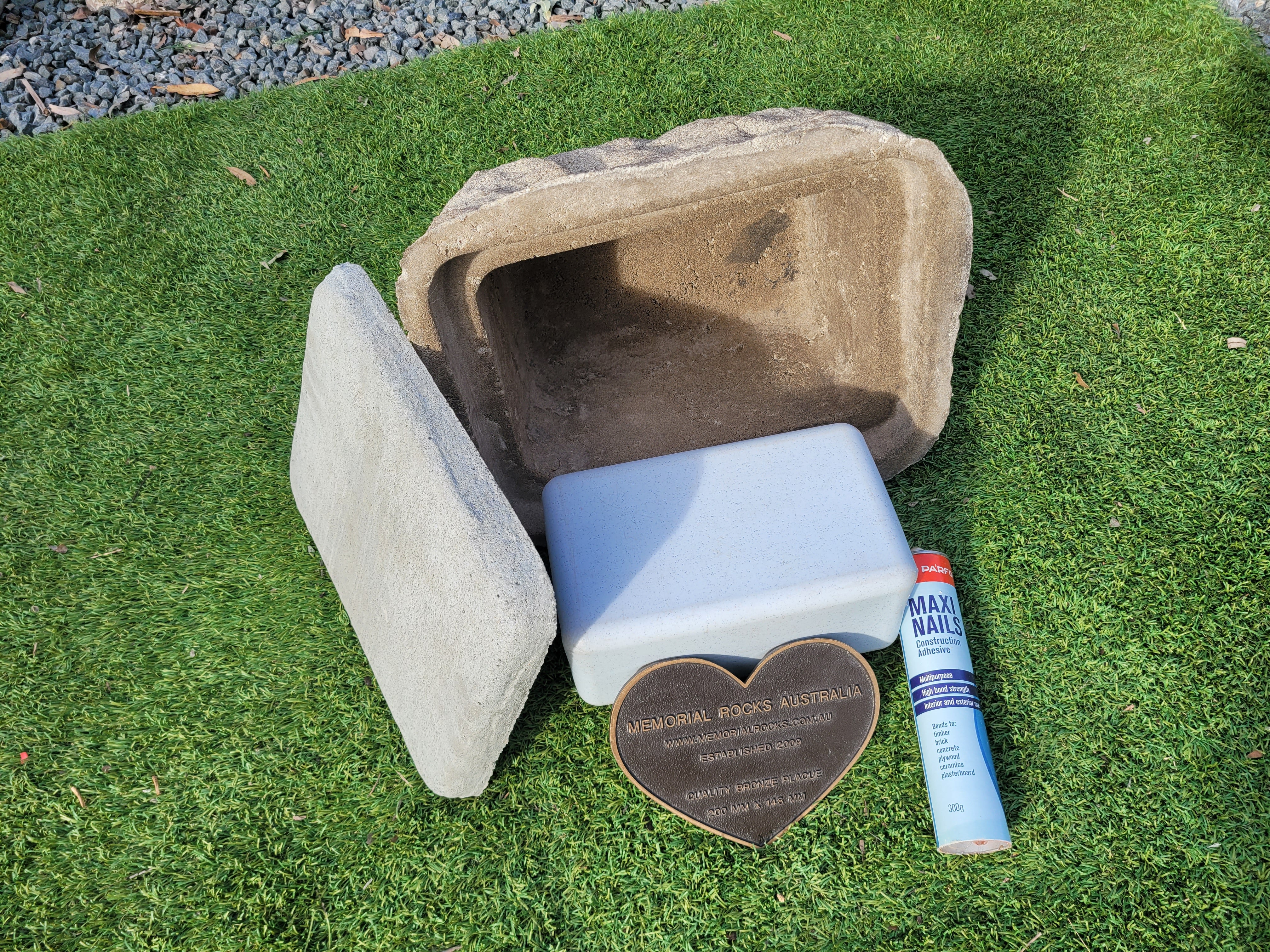 Memorial Rock Urn 1901  Large Natural Riversand