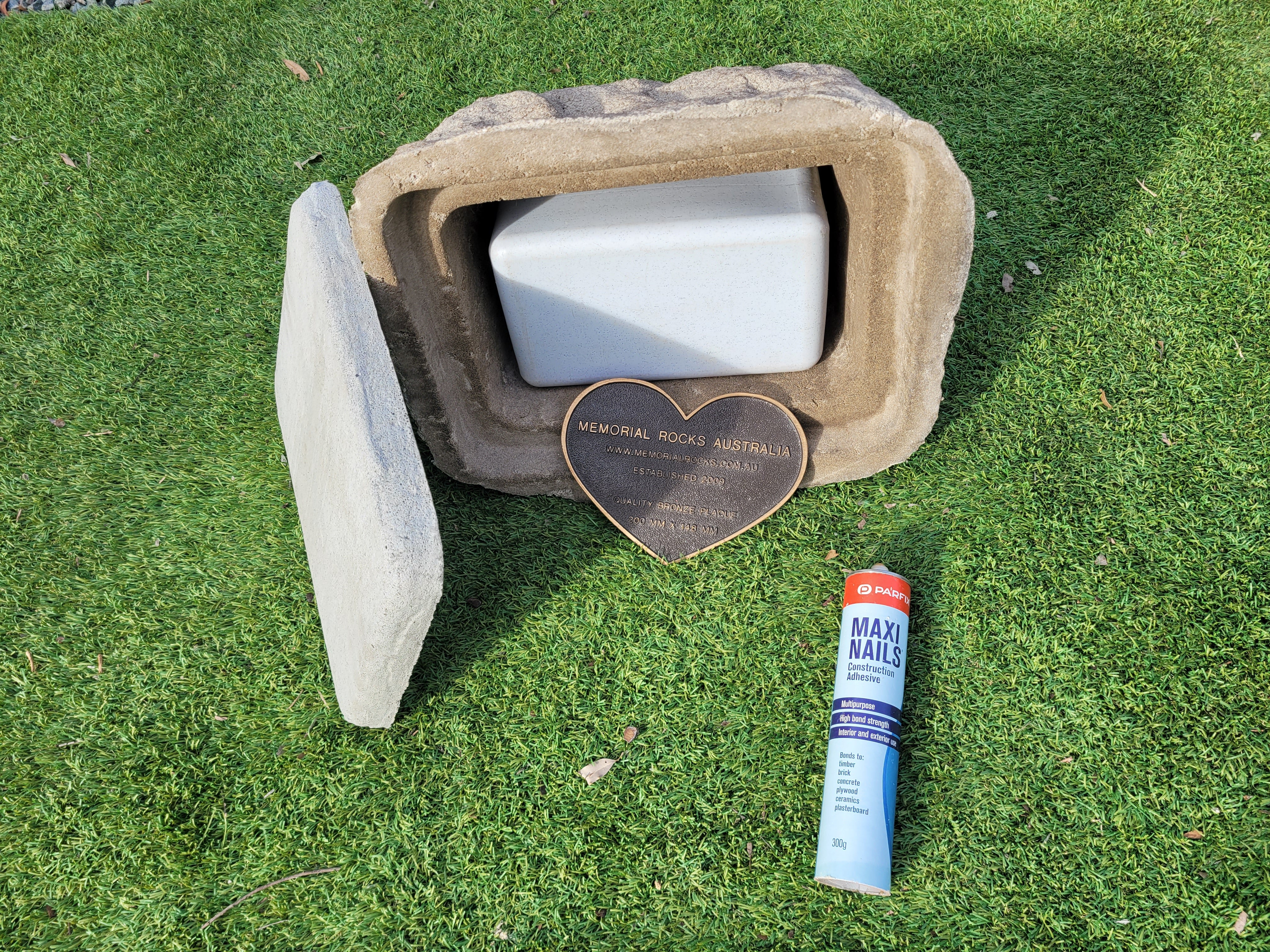 Memorial Rock Urn 1901  Large Natural Riversand