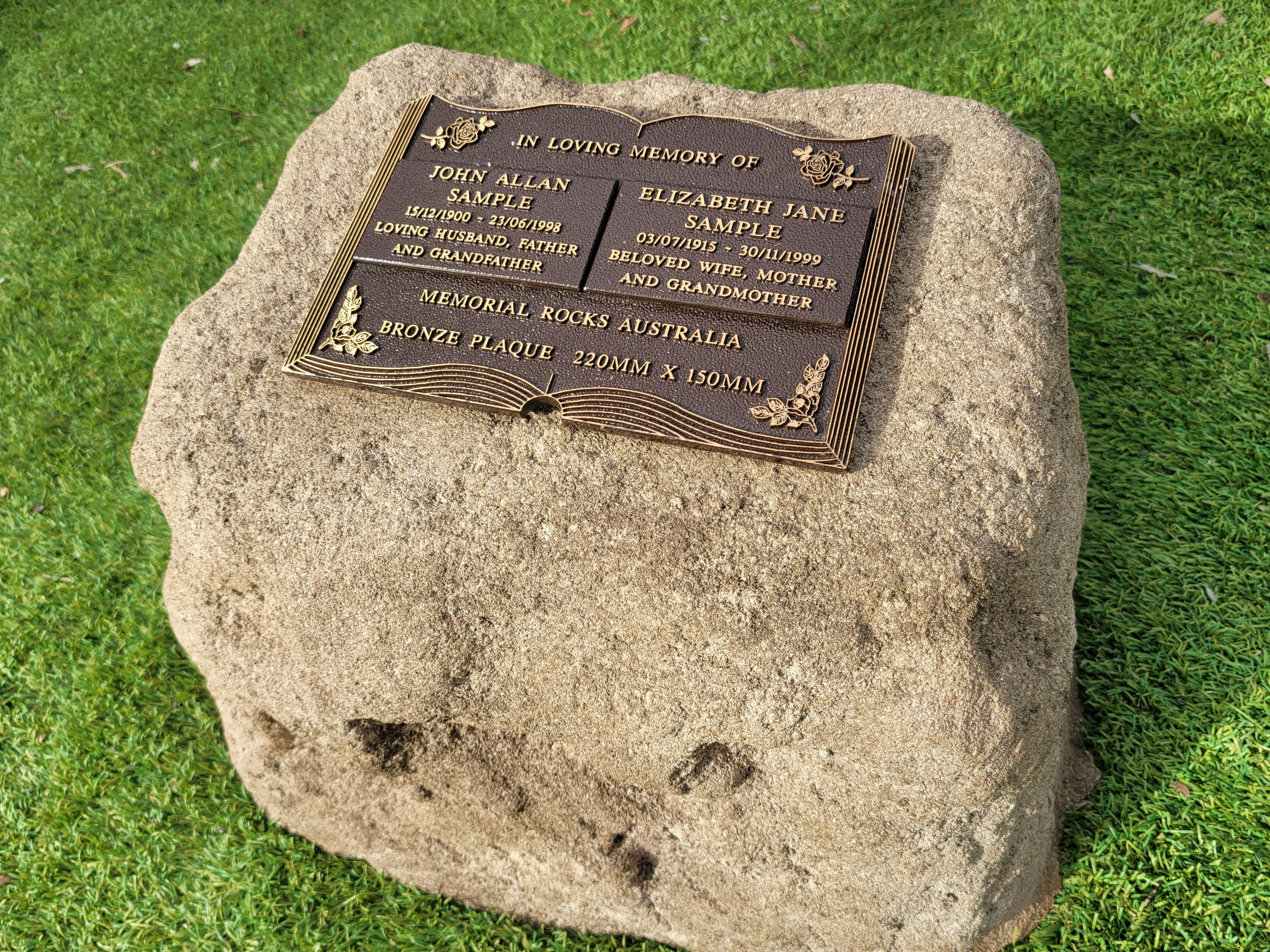 Large Memorial Rocks Beautiful garden urn – Memorial Rocks Australia