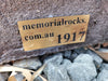Memorial Rock Urn 1917 Medium Black / Charcoal