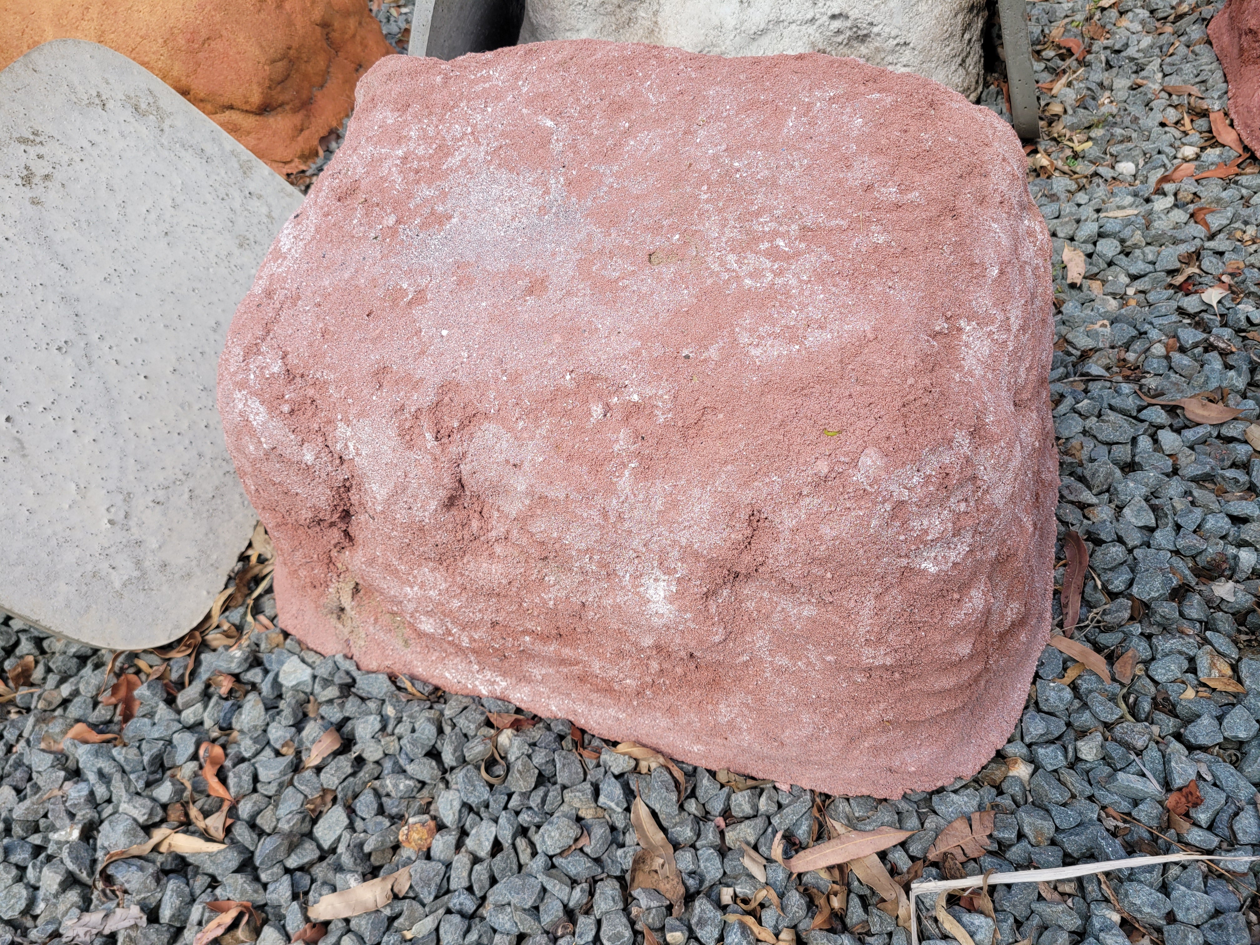 Memorial Rock Urn 1918 Extra-Large  Pink / Red