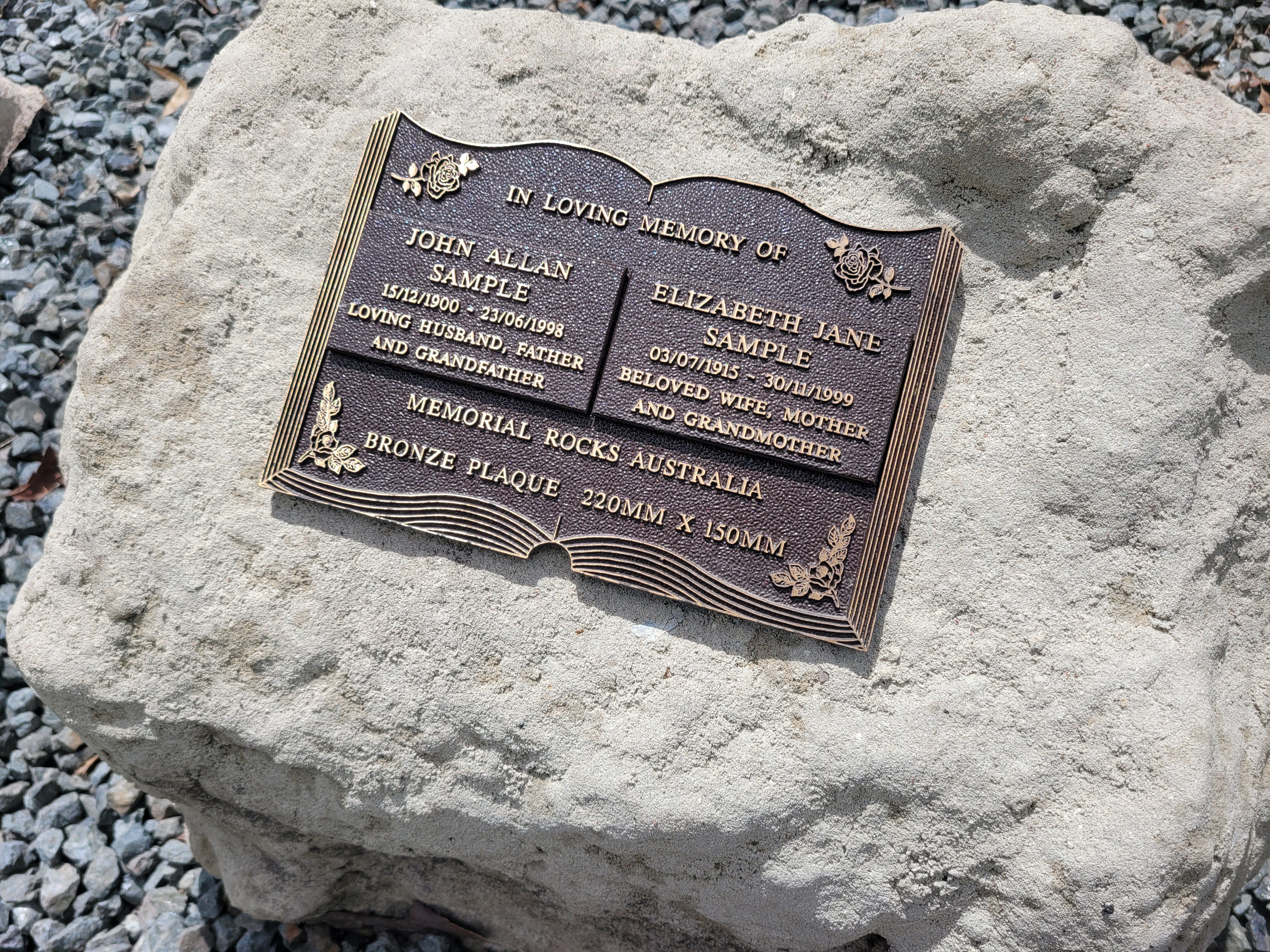 Memorial Rock Urn 2048 Extra-Large  Natural Riversand