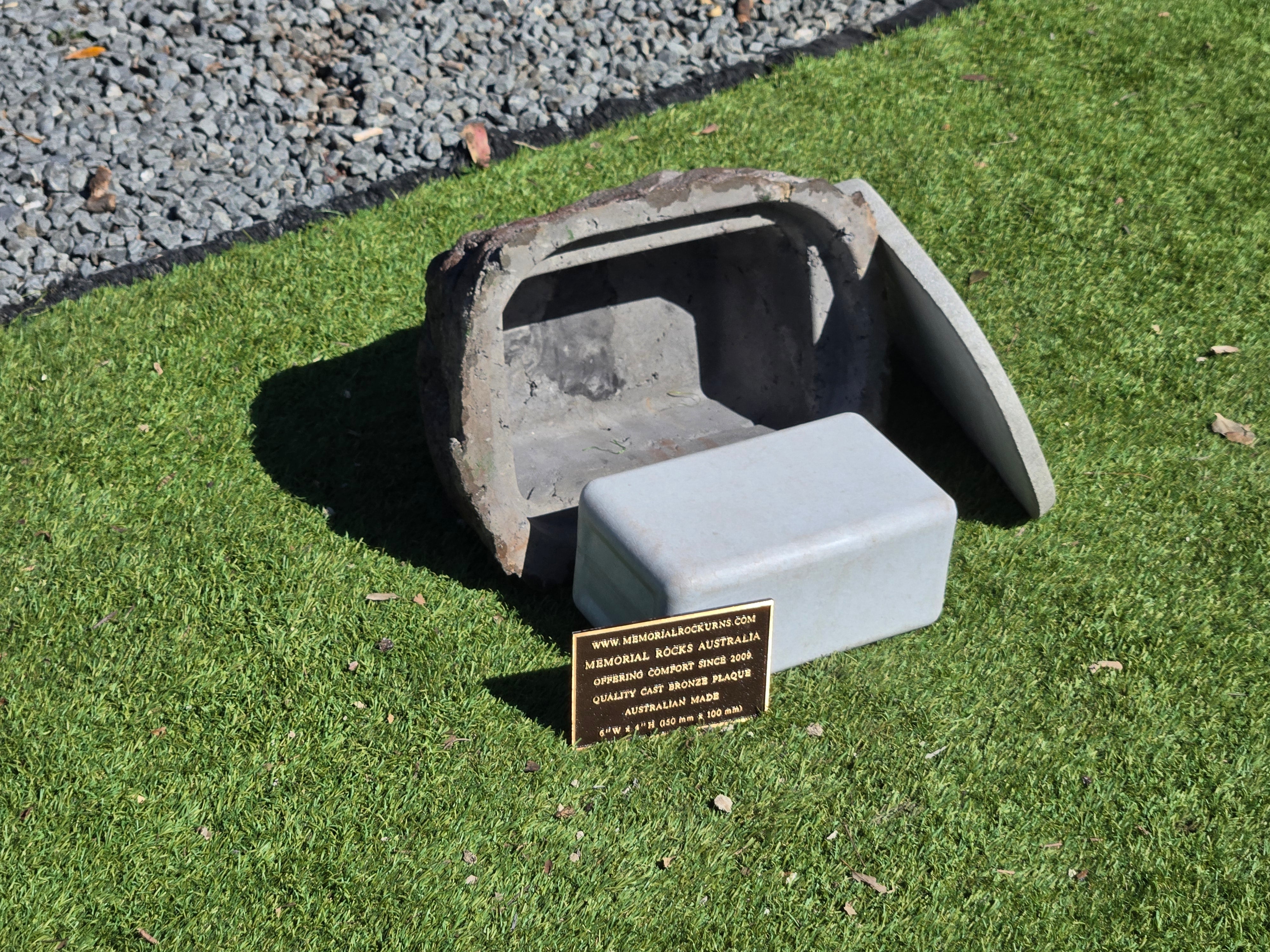 Memorial Rock Urn 2176  Medium Black