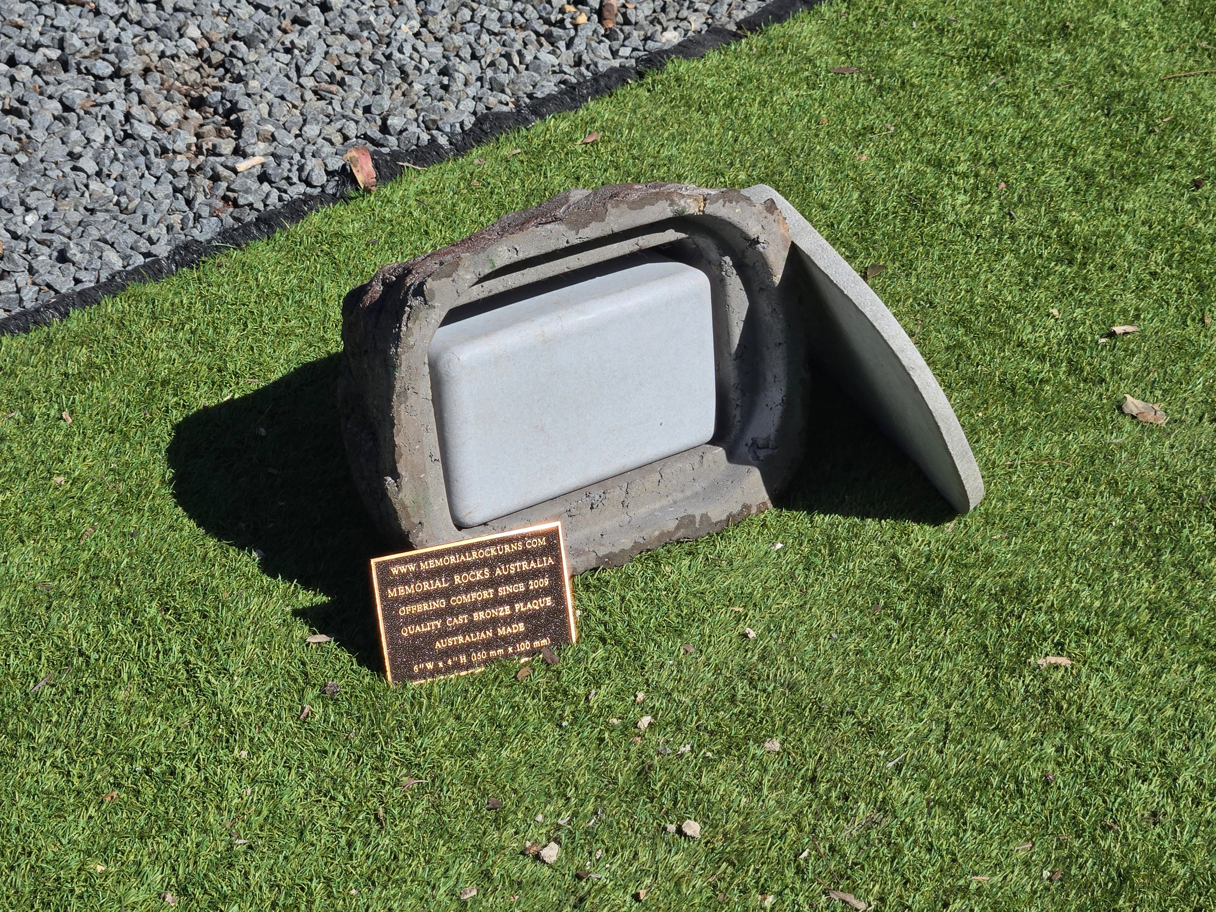 Memorial Rock Urn 2176  Medium Black