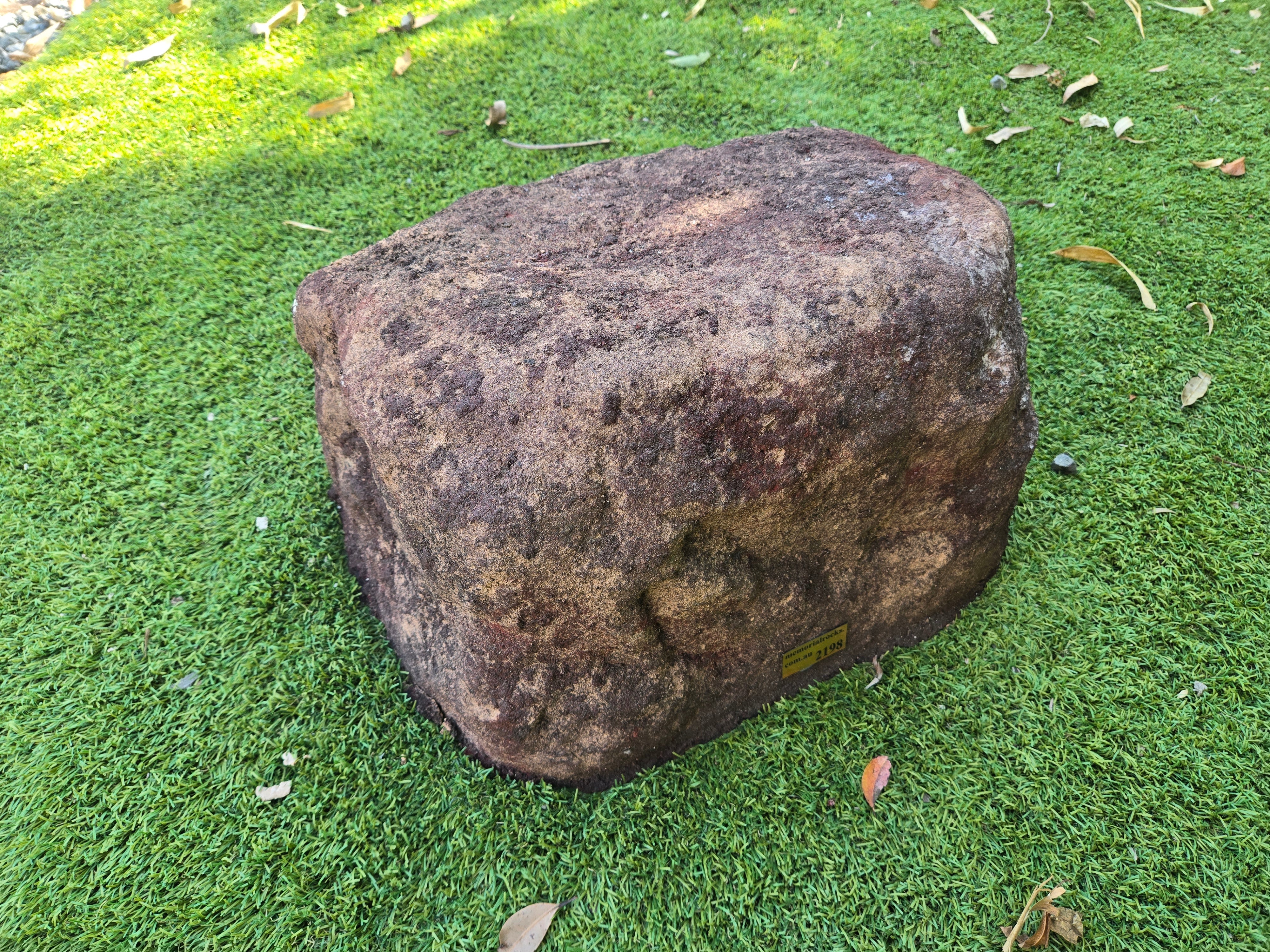 Memorial Rock Urn 2198 Large Double Brown