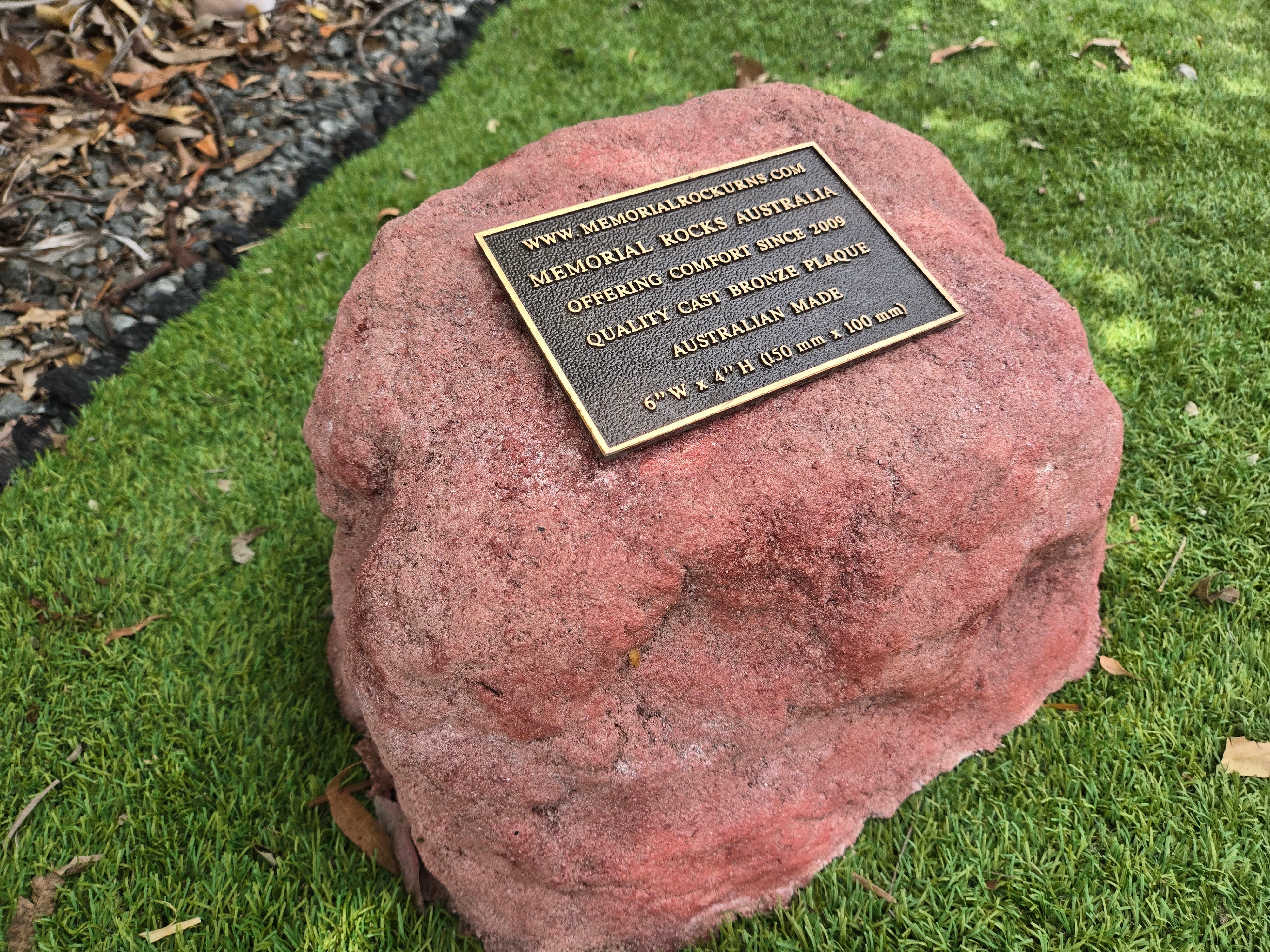 Memorial Rock Urn 2223 Medium Red
