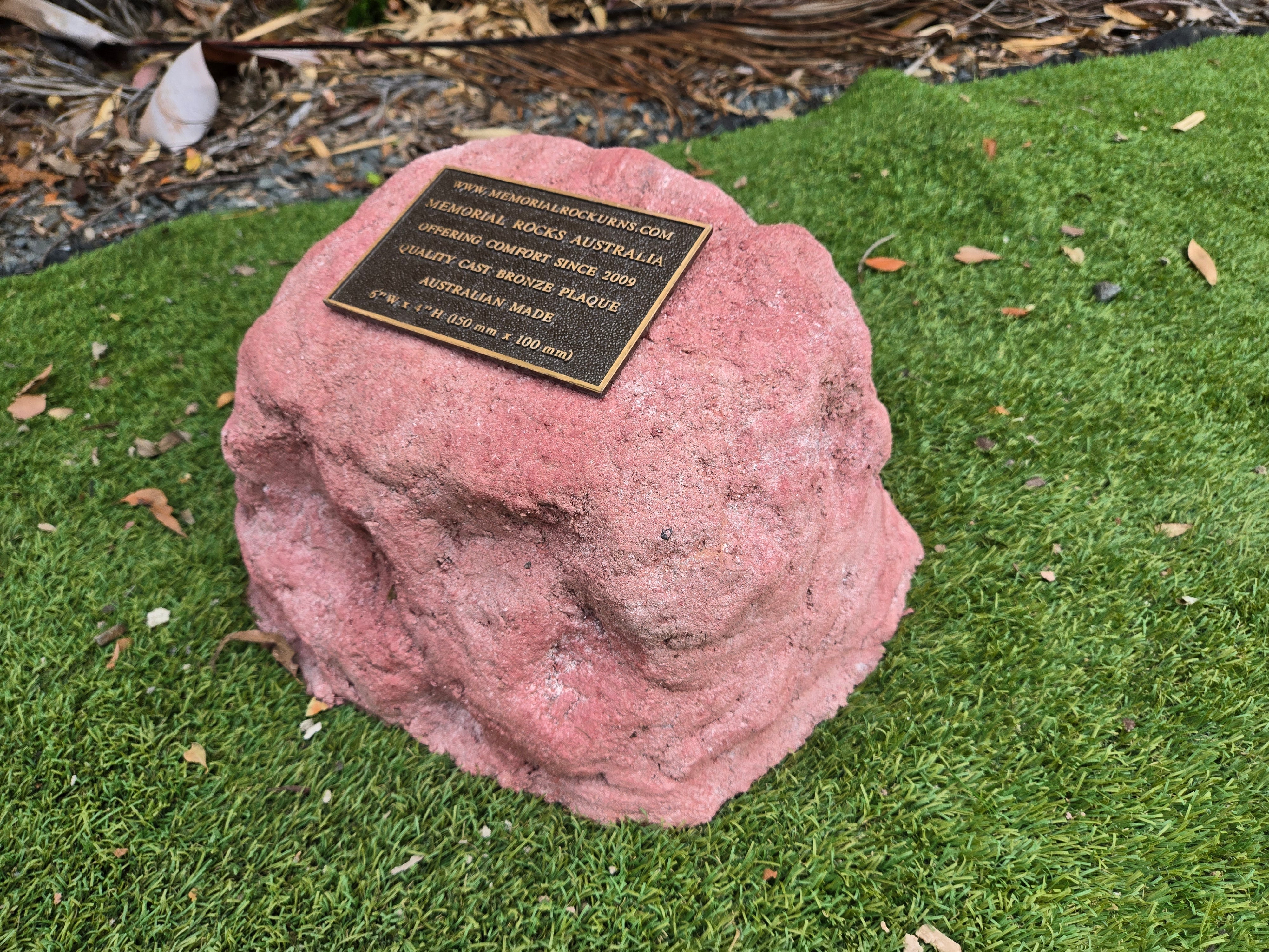 Memorial Rock Urn 2224Medium Red