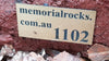 Memorial Rock Urn 1102 Large Single Red