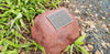 Large Double Memorial Rock Urn 1168  Red