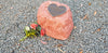 Memorial Rock Urn 1278  Large Single Red