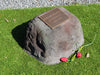 Memorial Rock Urn 1508  Large Double Black