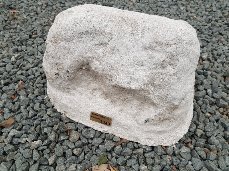 Beautiful artificial concrete rock. Cremation rock urn. – Memorial ...