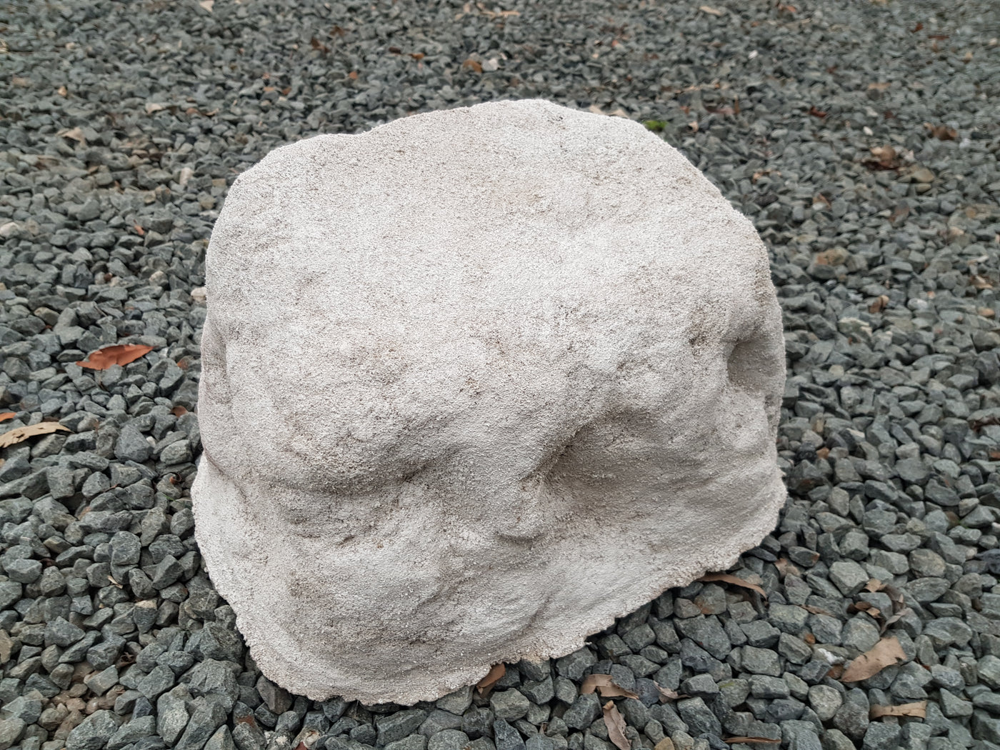 Beautiful artificial concrete rock. Cremation rock urn. – Memorial ...