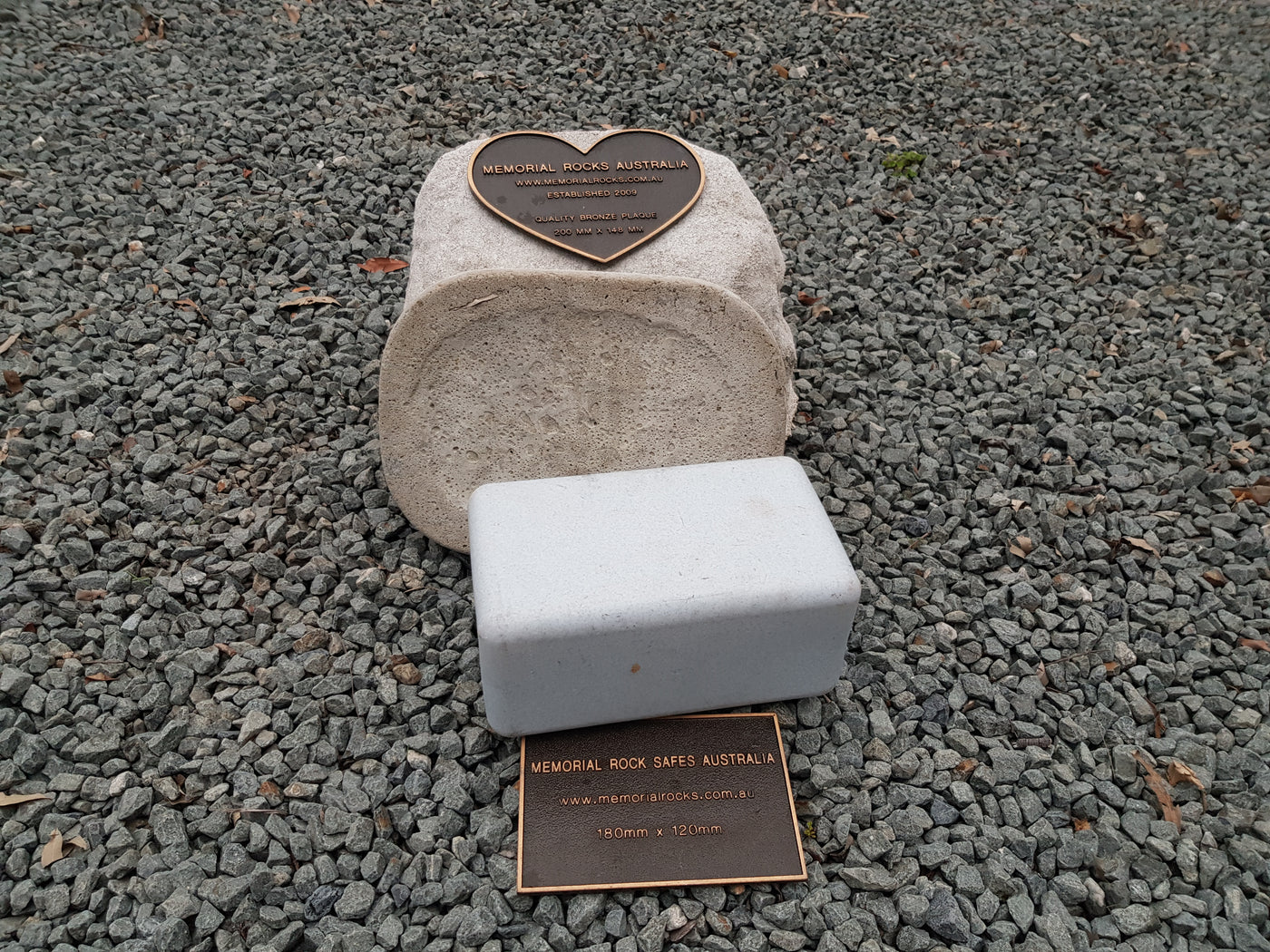 Beautiful artificial concrete rock. Cremation rock urn. – Memorial ...