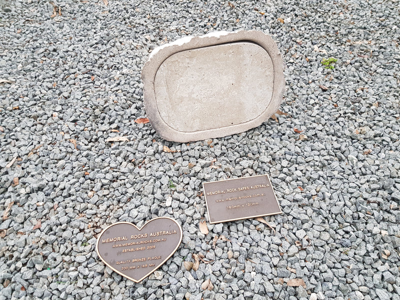 Beautiful artificial concrete rock. Cremation rock urn. – Memorial ...