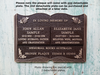 Quality Cut-Out Bronze Plaque for 2 Detachable Plates 220mm x 150mm (Incl. One Plate)