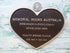 Quality Bronze Heart Shaped Plaque