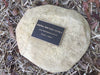 Paver - Memorial Paver Stone 732 (Not an Urn). Sandstone/ Gold. (plaque sold separately)