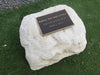 Large Single Memorial Rock Urn 752 White